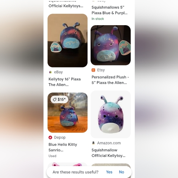 Squishmallows colorful Plush Alien Toy - Picture 4 of 4